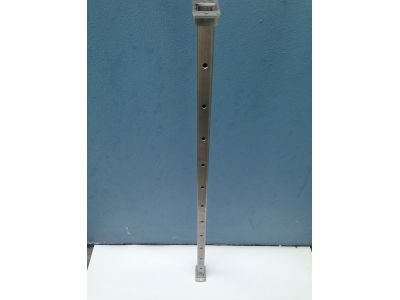 25mm stainless 316 square posts x 1metre with base & top plate.