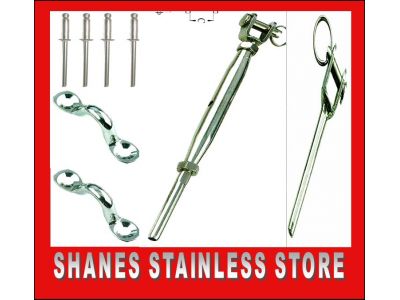 Preswaged Wire Kits with Saddles & Rivets