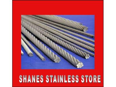 Stainless Steel Wire 3.2mm 7x19 316 Marine Grade.