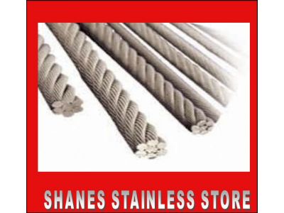 Stainless Steel Wire 3.2mm 7x19 316 Marine Grade x 305 metre roll