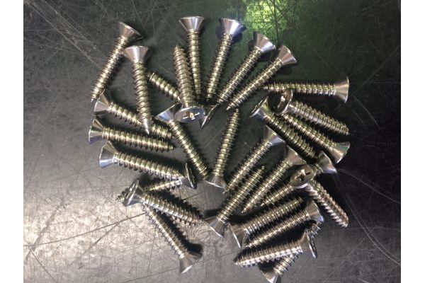Stainless Steel CSK Head Screws 6gauge x 25mm Box 100