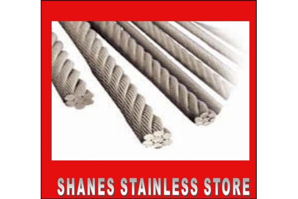 Stainless Steel Wire 3.2mm 1x19 316 Marine Grade.